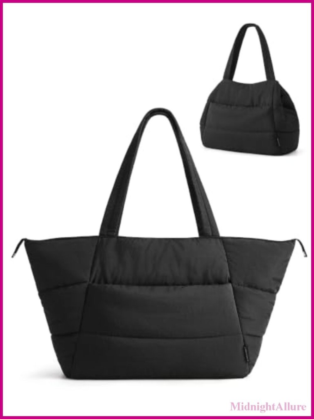 2-in-1 Convertible Nylon Tote Bag Lightweight Water Resistant Laptop